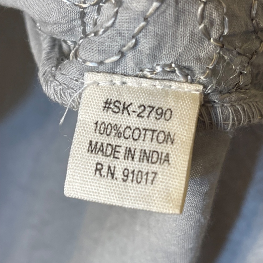 Cotton Blouse Embroidered Sleeveless - Picture 7 of 10